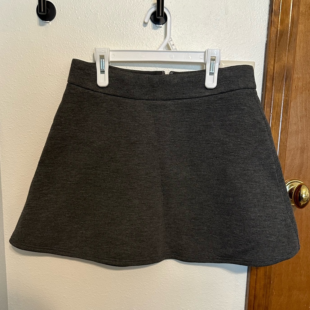 Banana Republic Heather Gray Skater Mini Skirt 4P